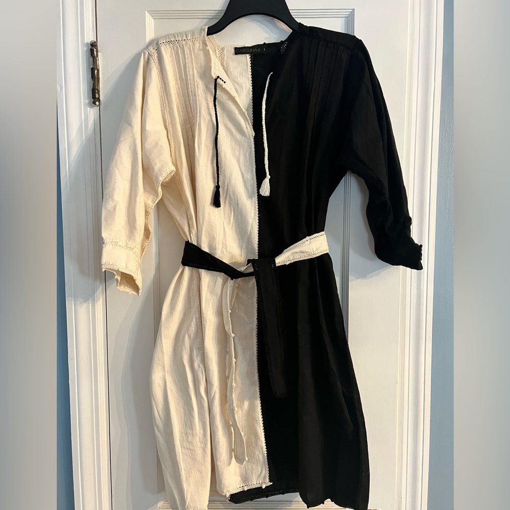 Carolina K color block dress Size L NWOT